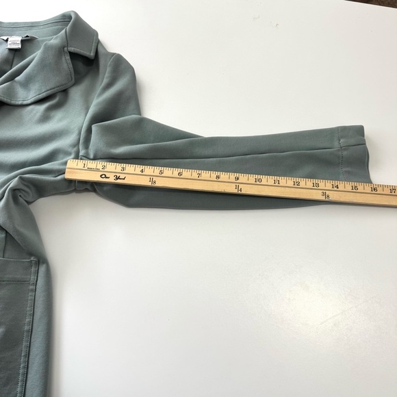 Athleta Eastbound Minimal Stretch Everyday Comfort Jacket Blazer Sage Green Sz 6 - Picture 9 of 11